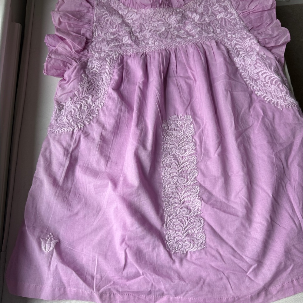 Purple Lace Embellished Blouse J.marie XS - Picture 7 of 7